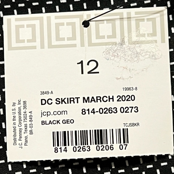 Liz Claiborne Career Geo Print Skirt 12 - Picture 7 of 7